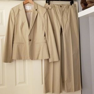 Banana Republic tan chino suit